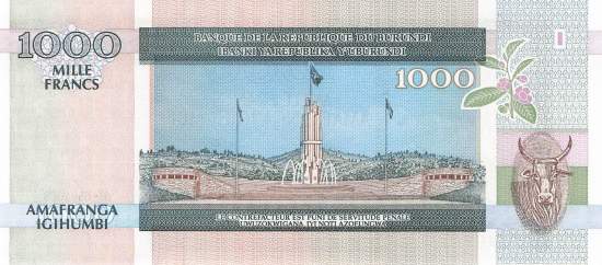 Burundi p39d 1000 Francs 2006